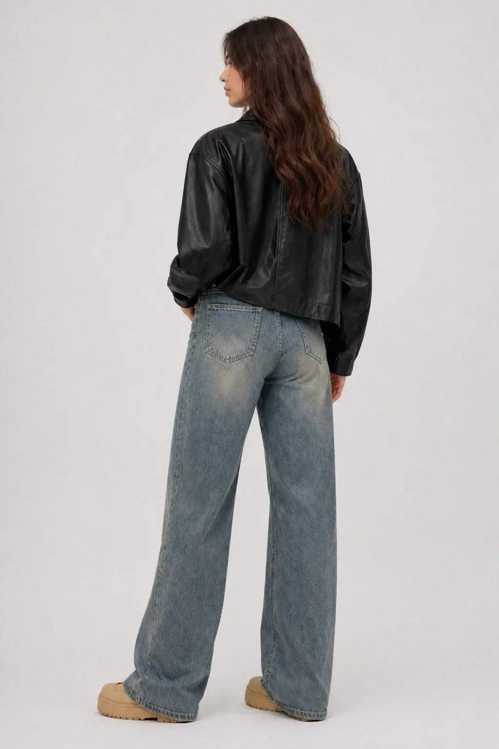 Nola Jeans – High Waist Wide Leg Washed Denim
