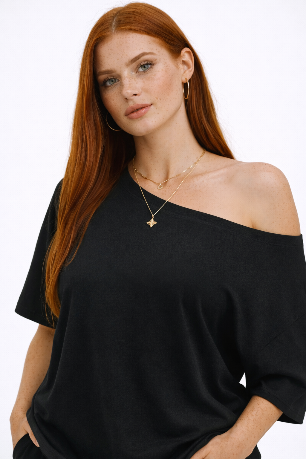 Riviera Top – Off Shoulder Fluid Feminine Top