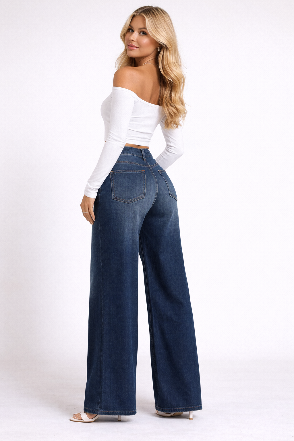 Downtown Jeans – Wide Leg Denim Black & Blue