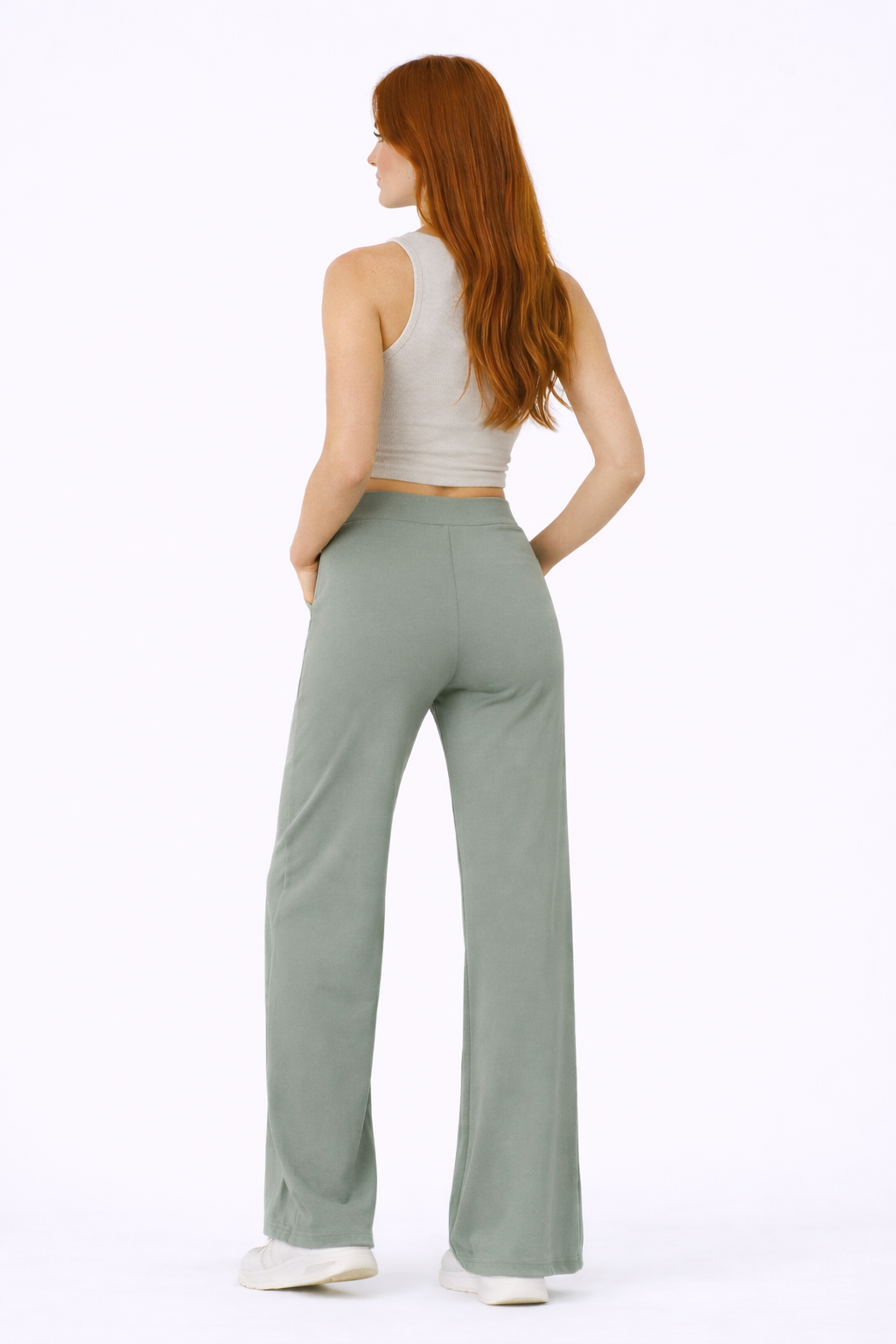 EaseFlow Pants – Flared Fluid Casual Trousers Women