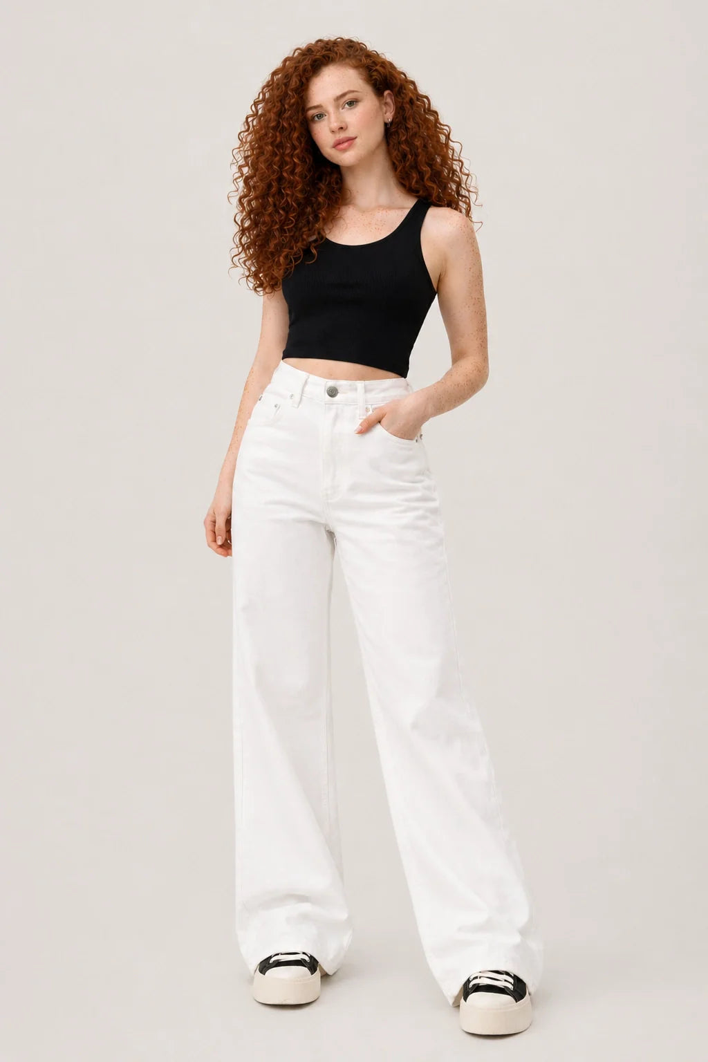 IvoryWide Jeans – Ivory White Wide Leg Denim