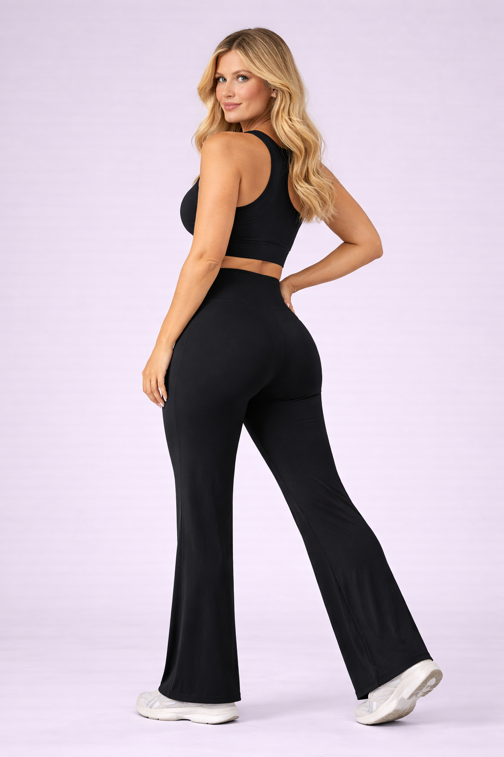 SculptFlare Pants – Pantalon Sport Taille Haute Évasé Sculptant