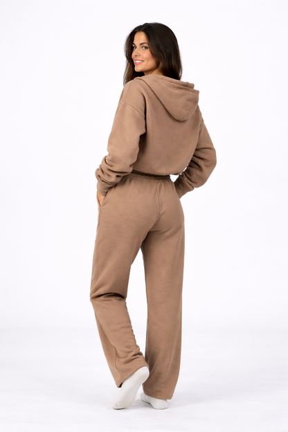 CozyMove Set – Zip Hoodie & Matching Pants Two Piece