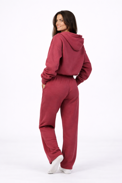 CozyMove Set – Zip Hoodie & Matching Pants Two Piece