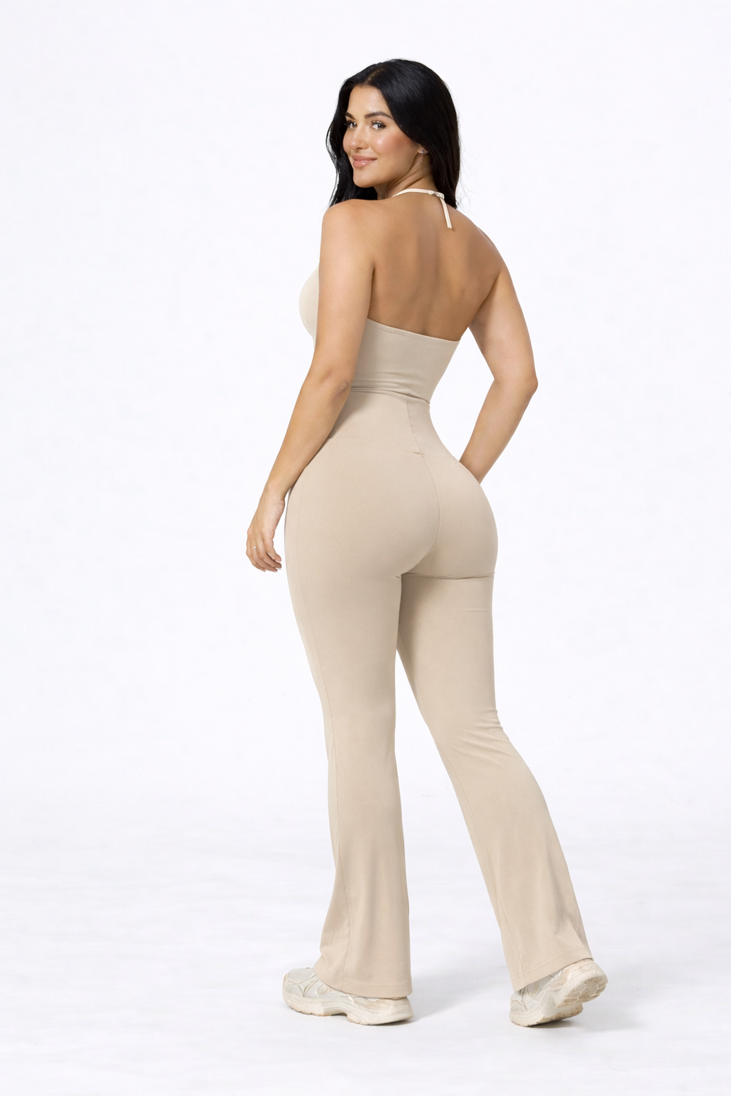 ActiveShape Jumpsuit – Combinaison Sport Sculptante Jambe Évasée