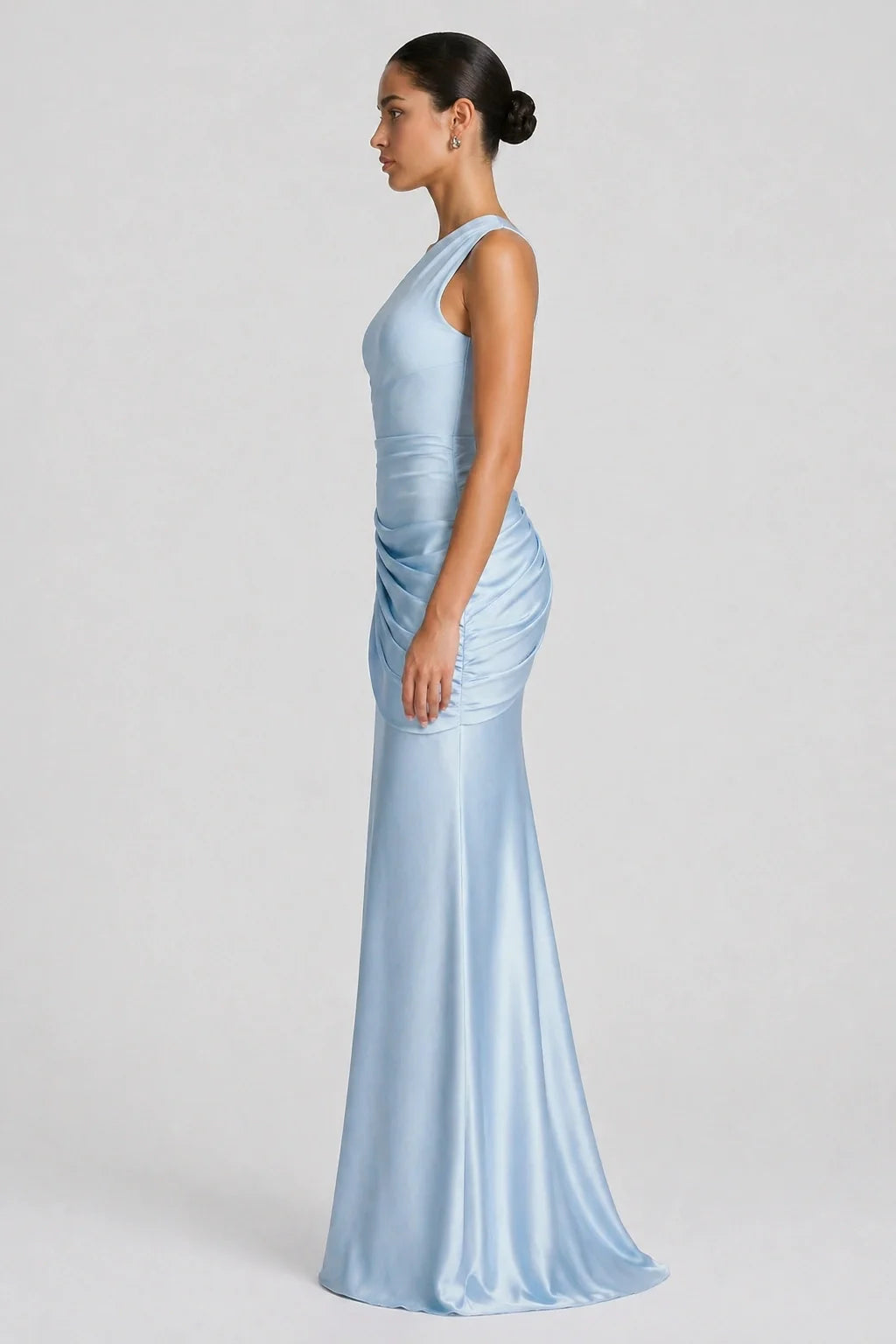 Azure Dress – One Shoulder Mermaid Maxi Dress