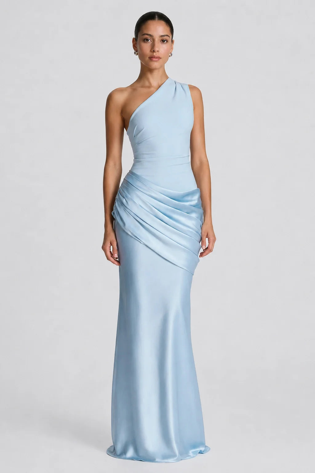 Azure Dress – One Shoulder Mermaid Maxi Dress