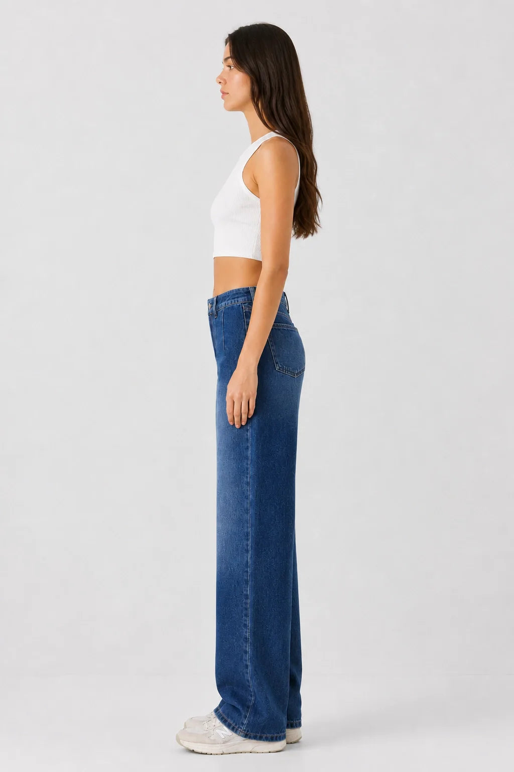 Classic Wide Jeans – Blue Wide Leg Relaxed Denim