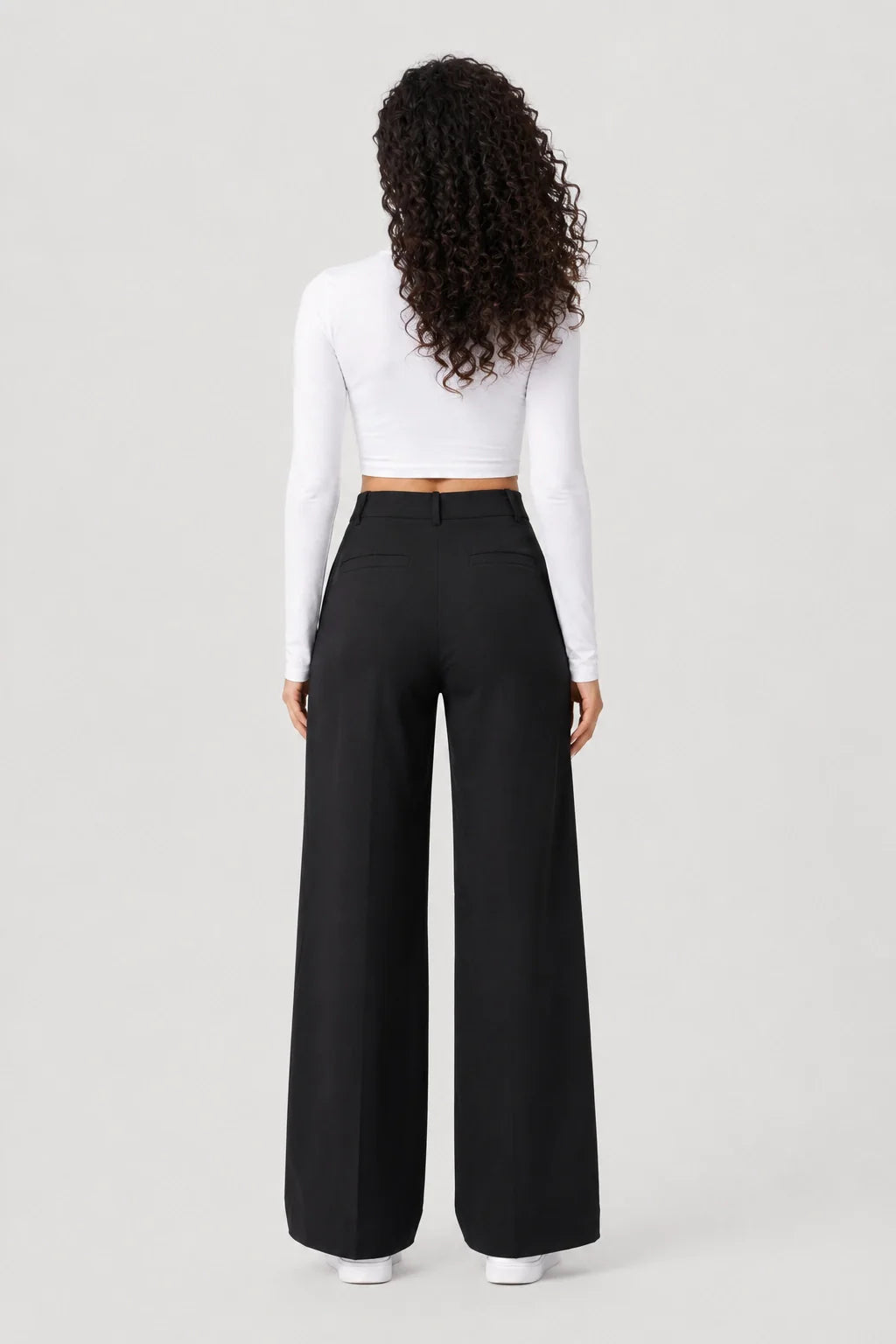 Studio Pants – Elegant Fluid Flared Trousers High Waist
