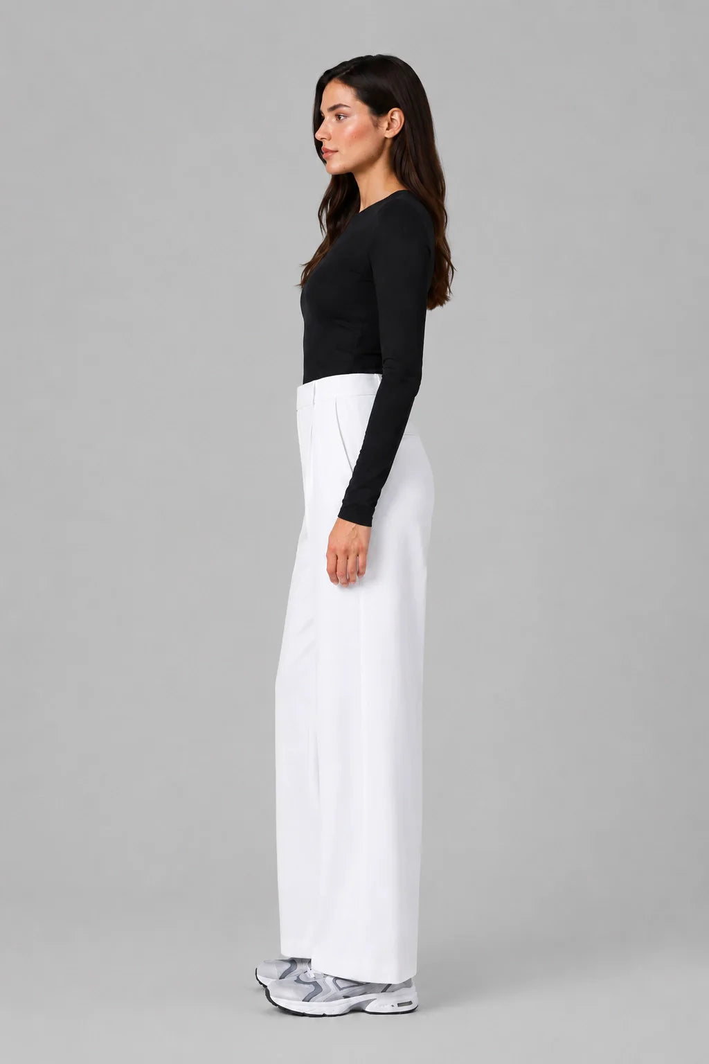 Studio Pants – Elegant Fluid Flared Trousers High Waist